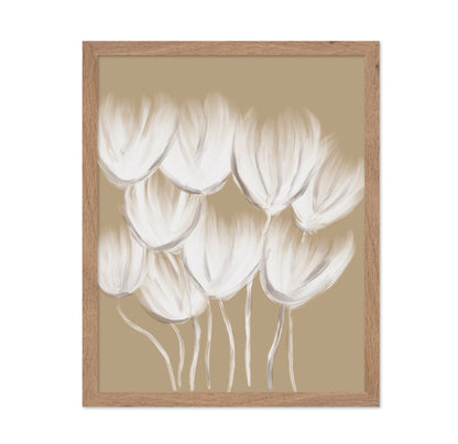 Soft White Tulips
