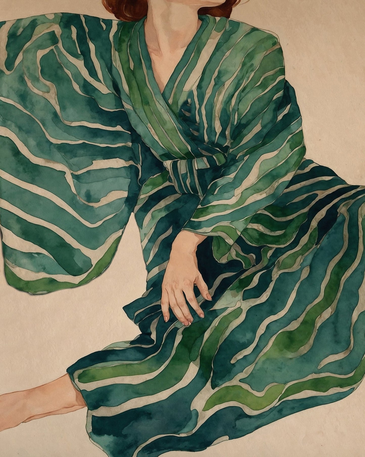 Emerald Flow Dress