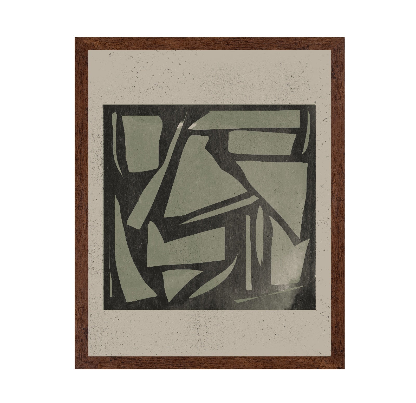 Abstract Block Print Art