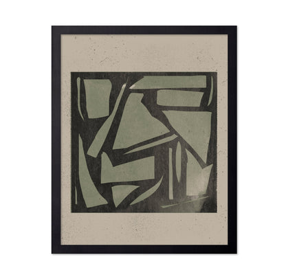 Abstract Block Print Art