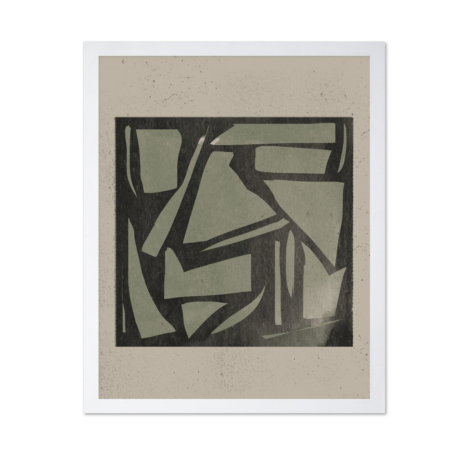 Abstract Block Print Art