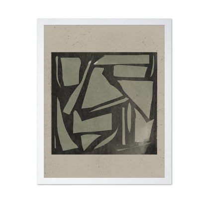 Abstract Block Print Art