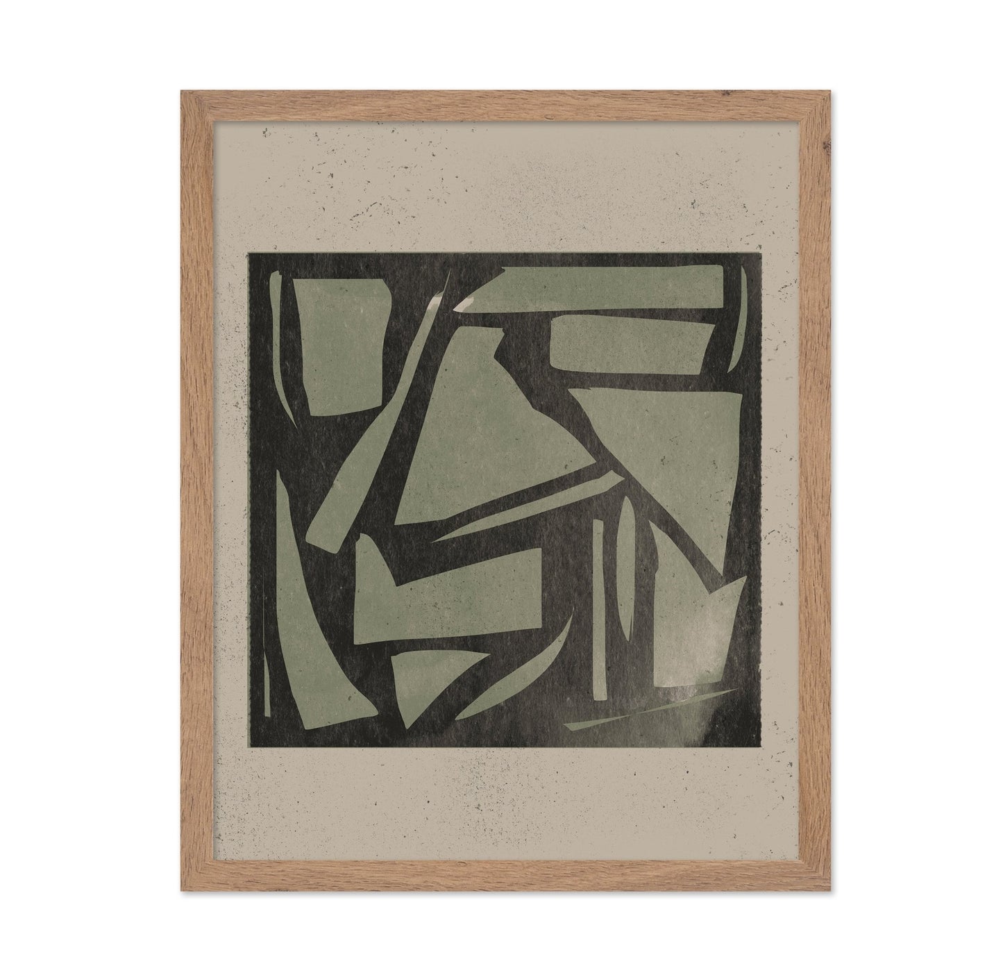 Abstract Block Print Art