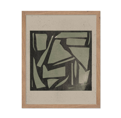 Abstract Block Print Art