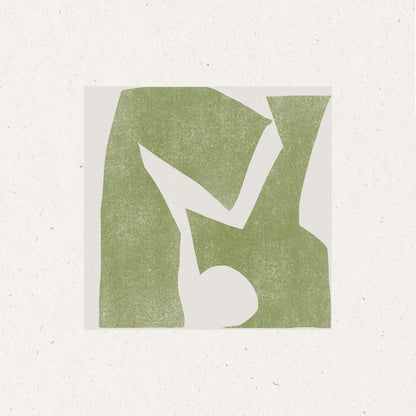 Olive Abstract Cutout