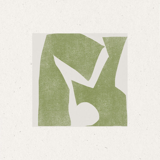 Olive Abstract Cutout