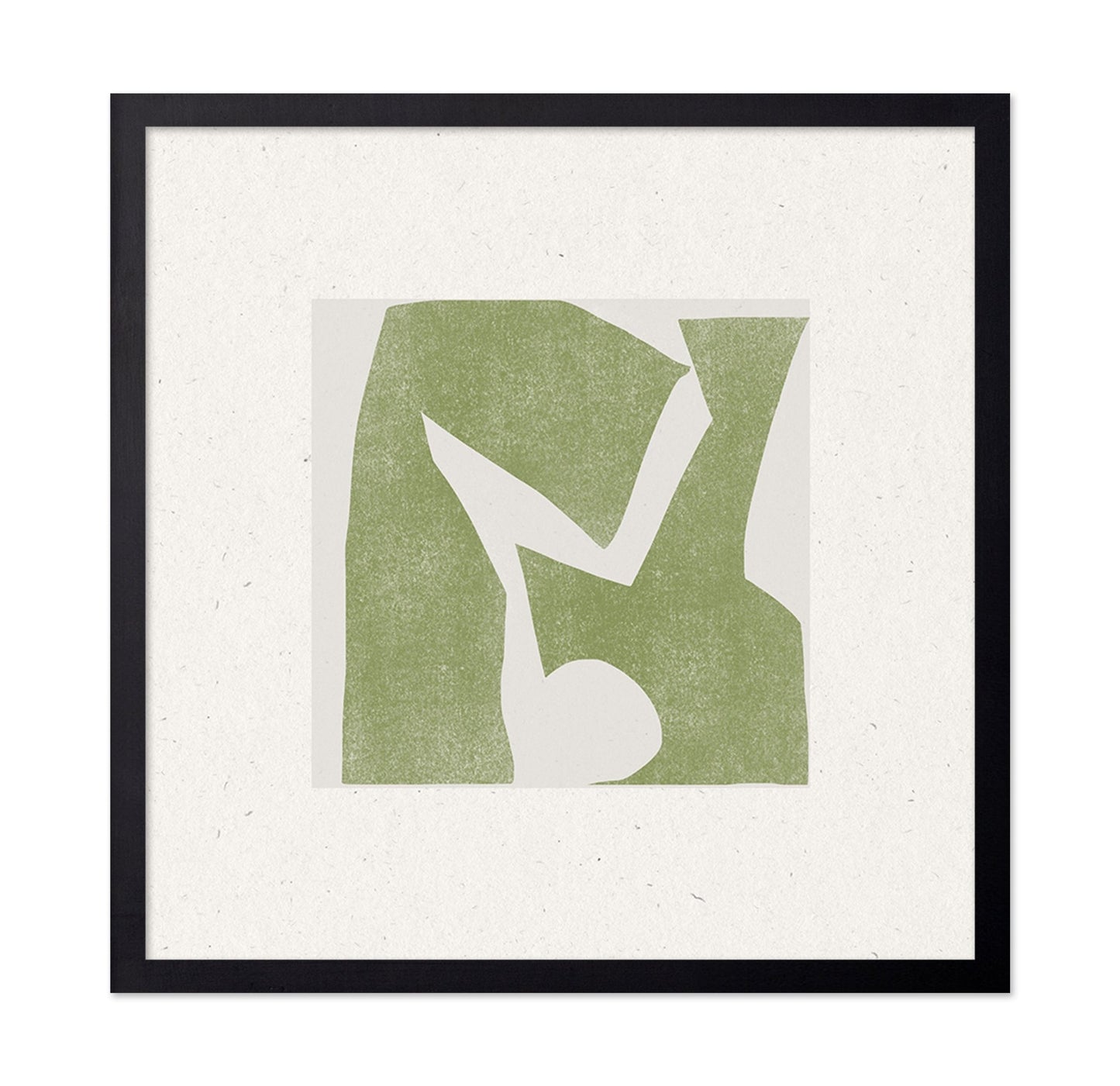 Olive Abstract Cutout