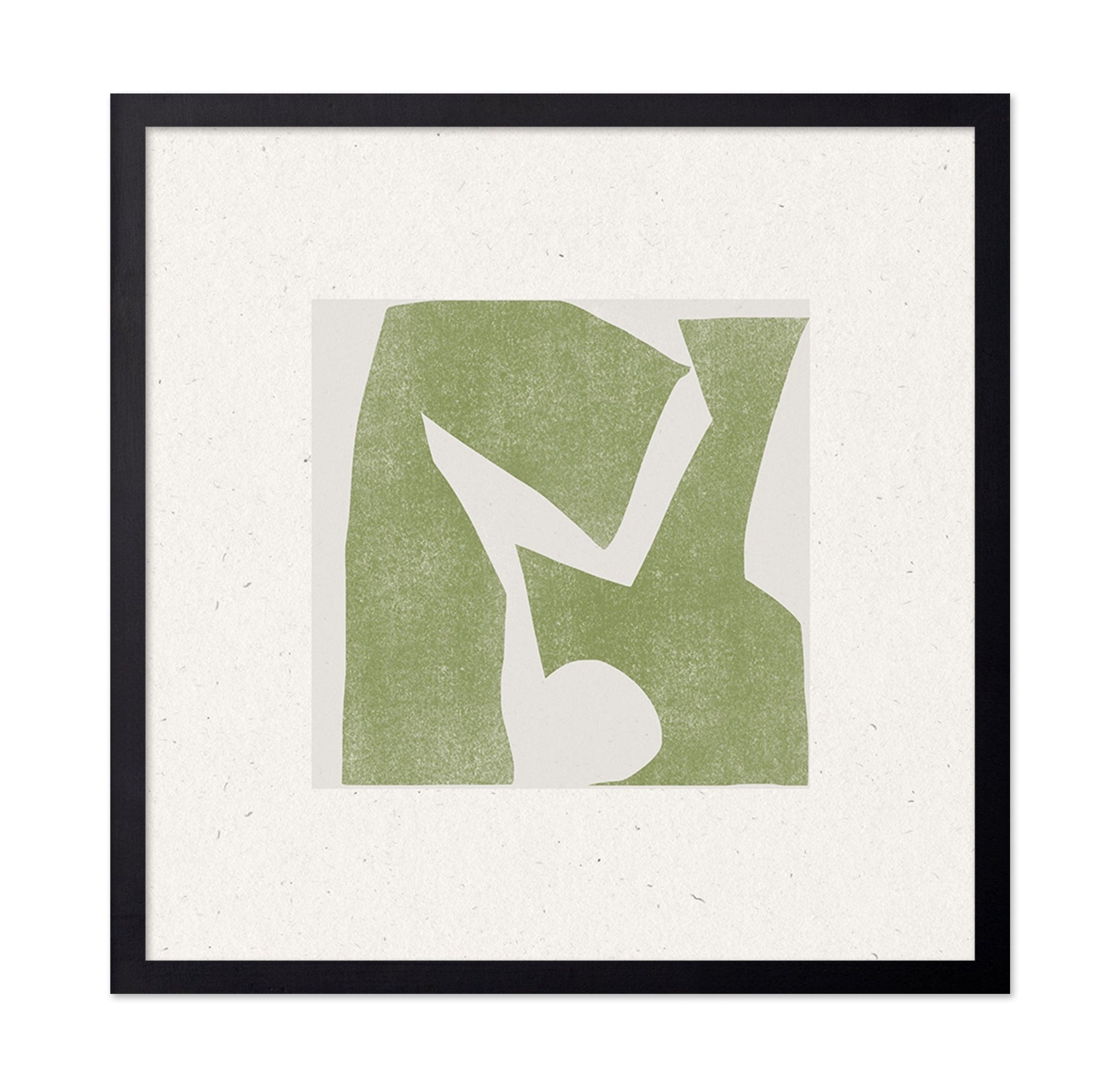 Olive Abstract Cutout