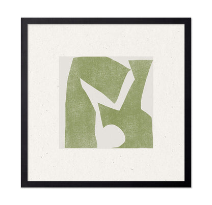 Olive Abstract Cutout