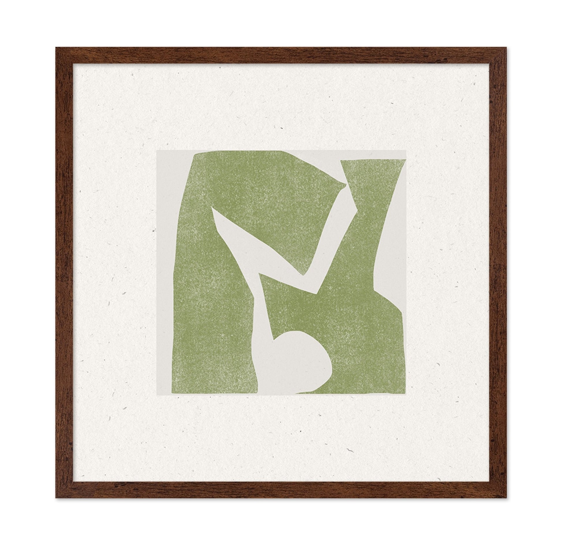 Olive Abstract Cutout