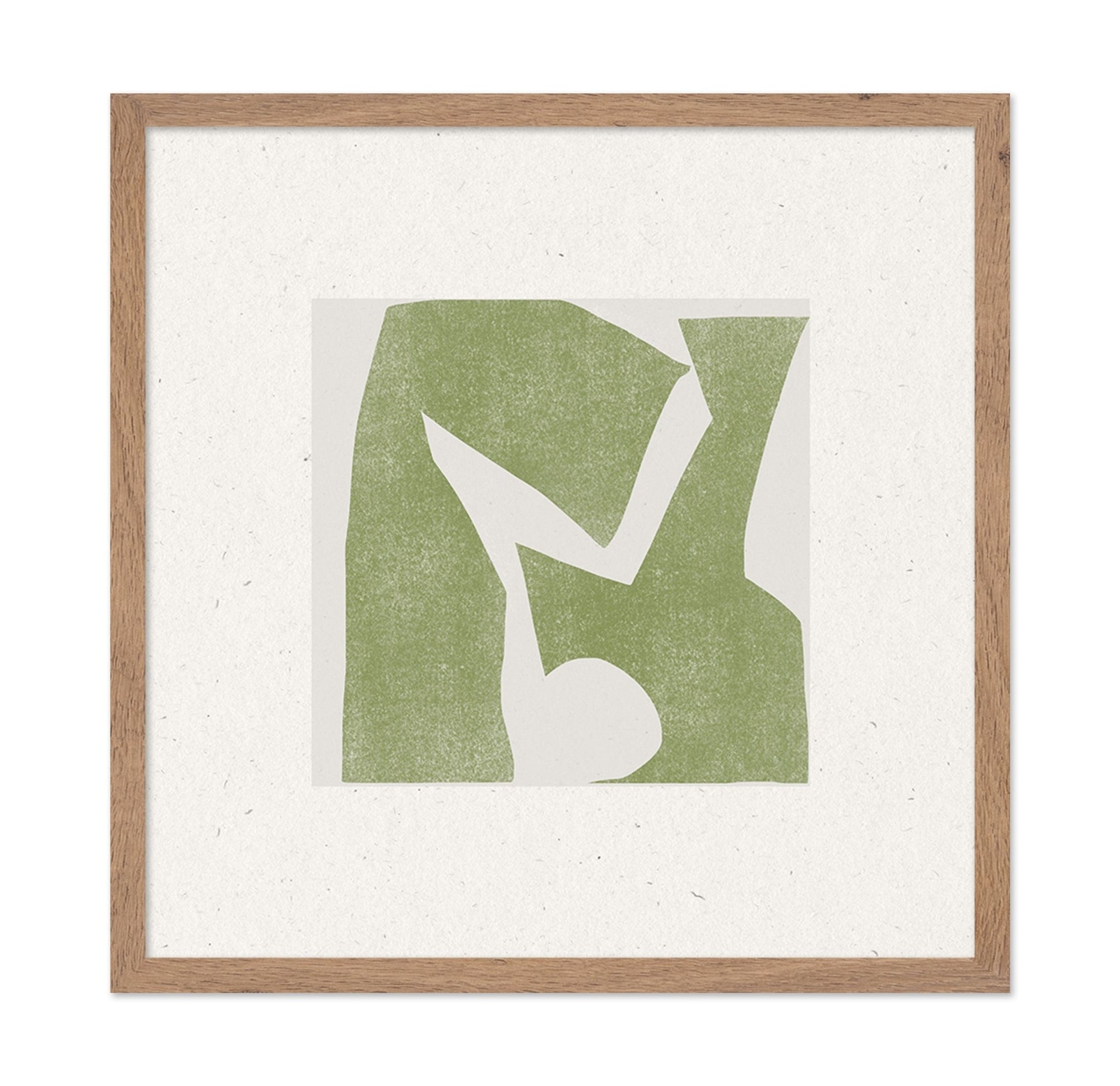 Olive Abstract Cutout