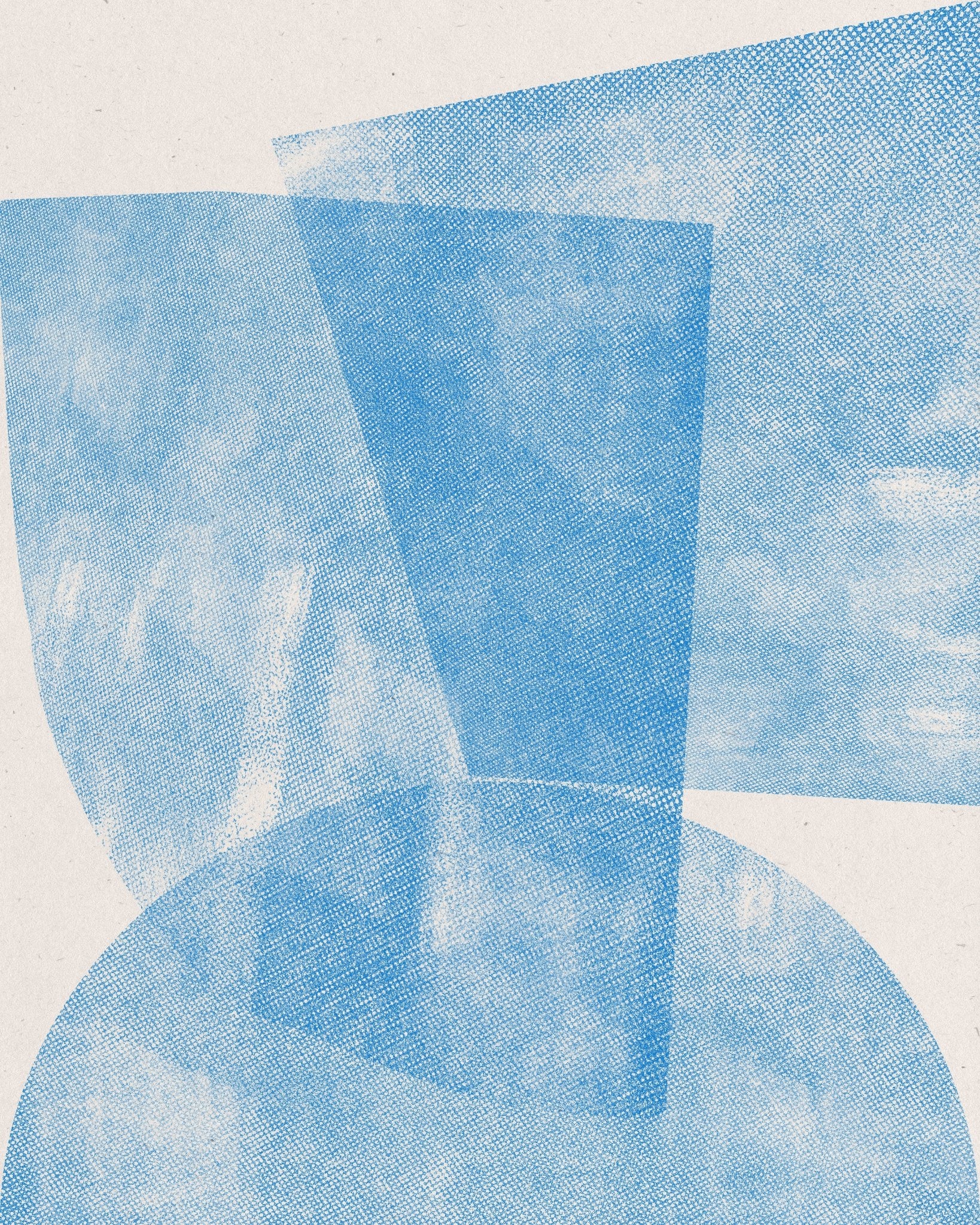 Blue Textured Shapes