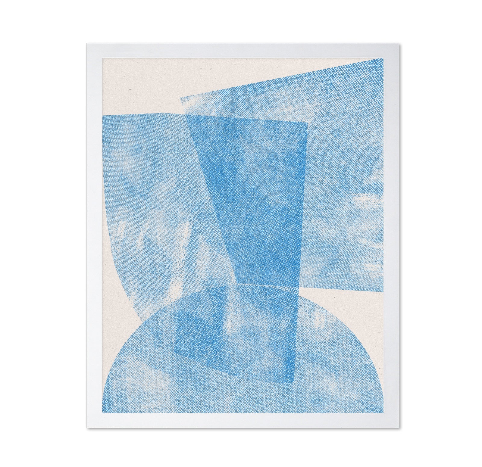 Blue Textured Shapes