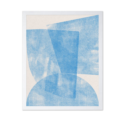 Blue Textured Shapes