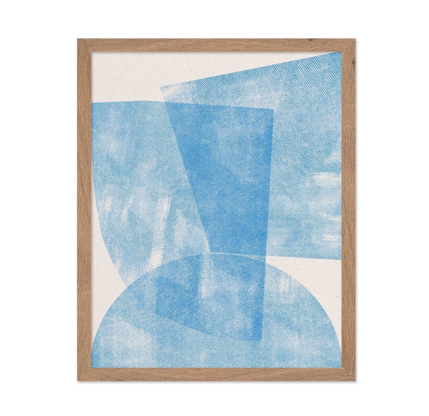 Blue Textured Shapes