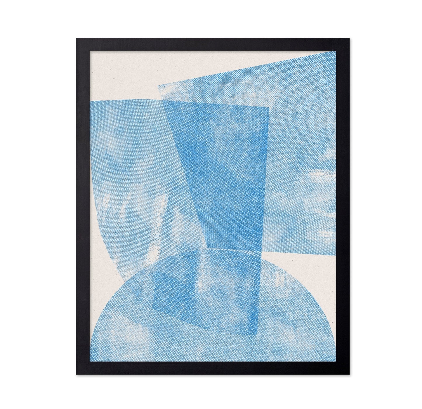 Blue Textured Shapes