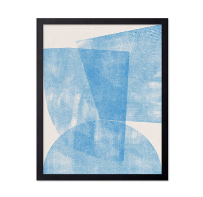 Blue Textured Shapes