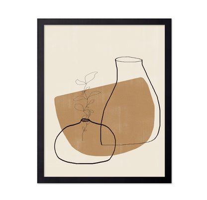 Minimal Vase Line Art