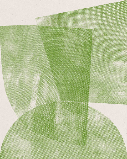 Green Geometric Abstract