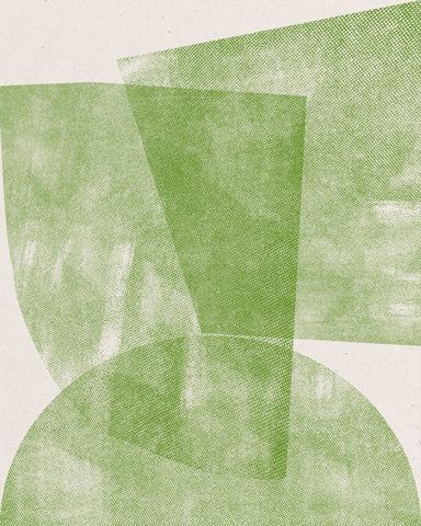 Green Geometric Abstract