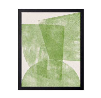 Green Geometric Abstract
