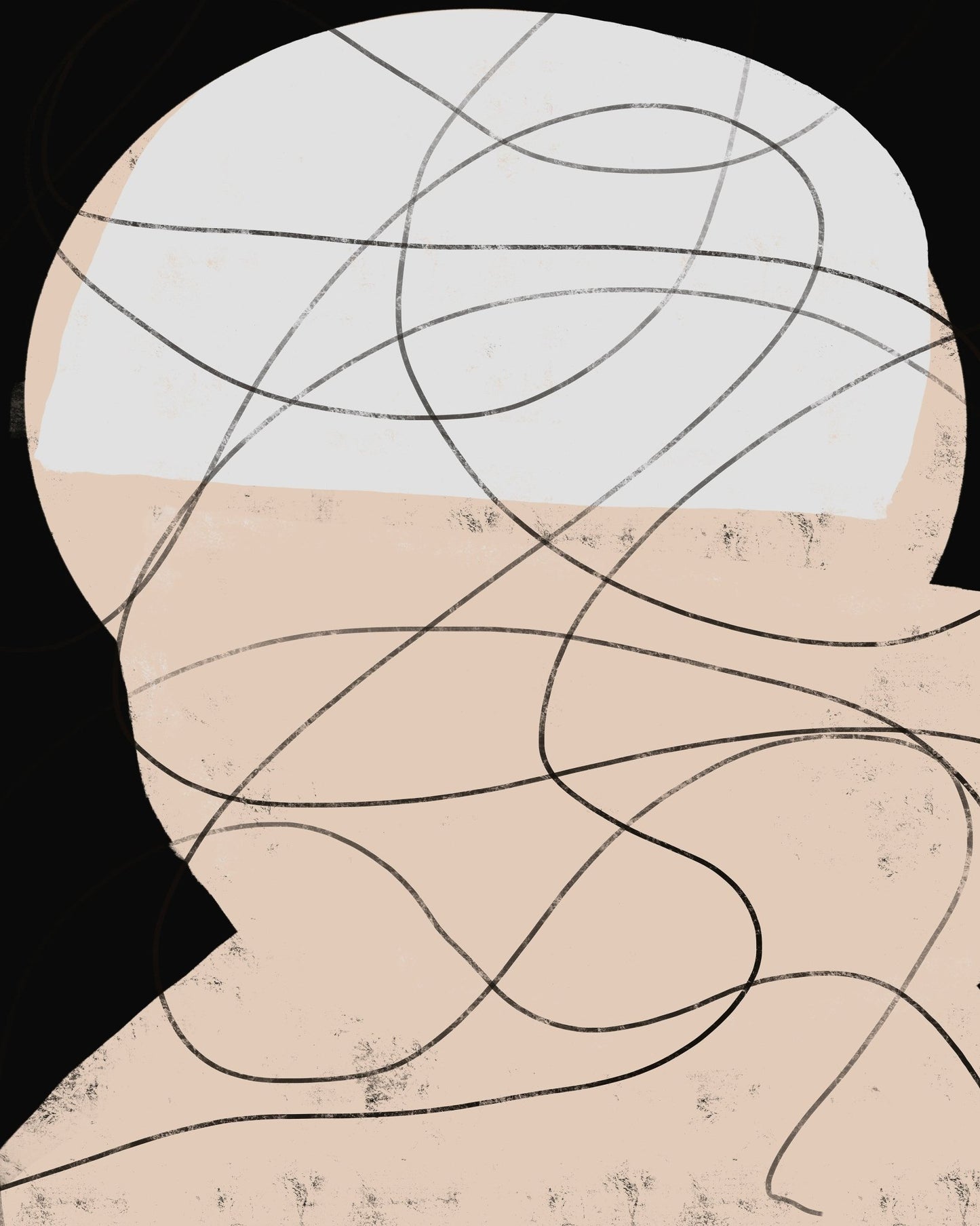 Abstract Line Portrait
