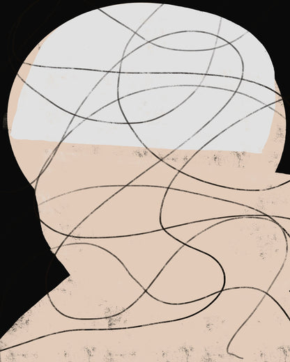Abstract Line Portrait