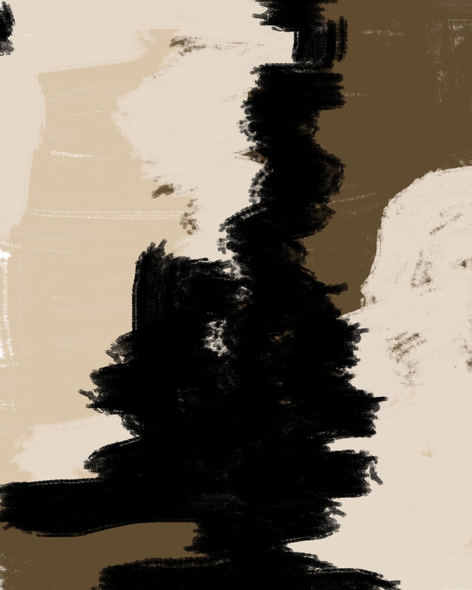 Black Brown Abstract