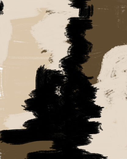 Black Brown Abstract