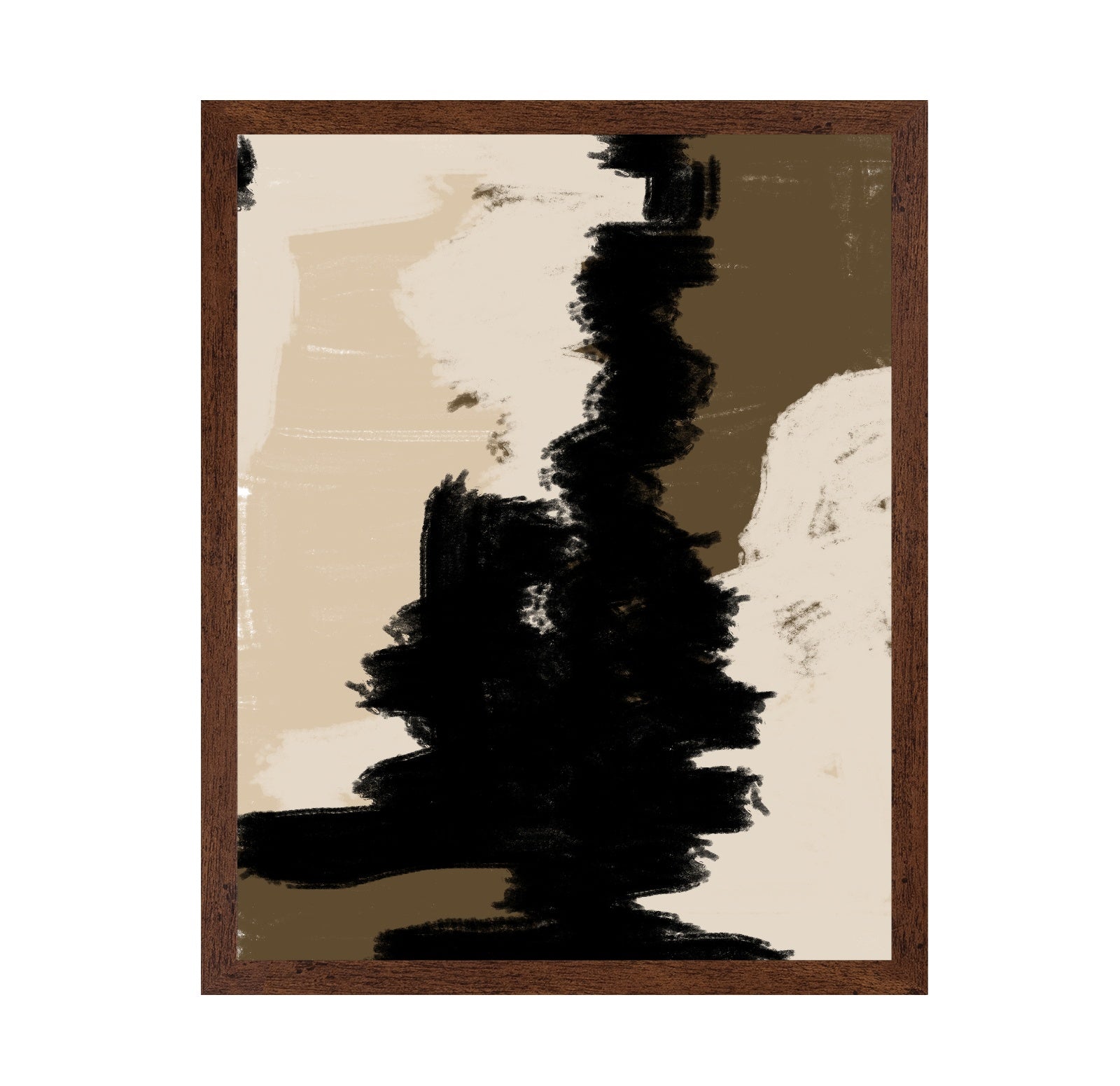 Black Brown Abstract