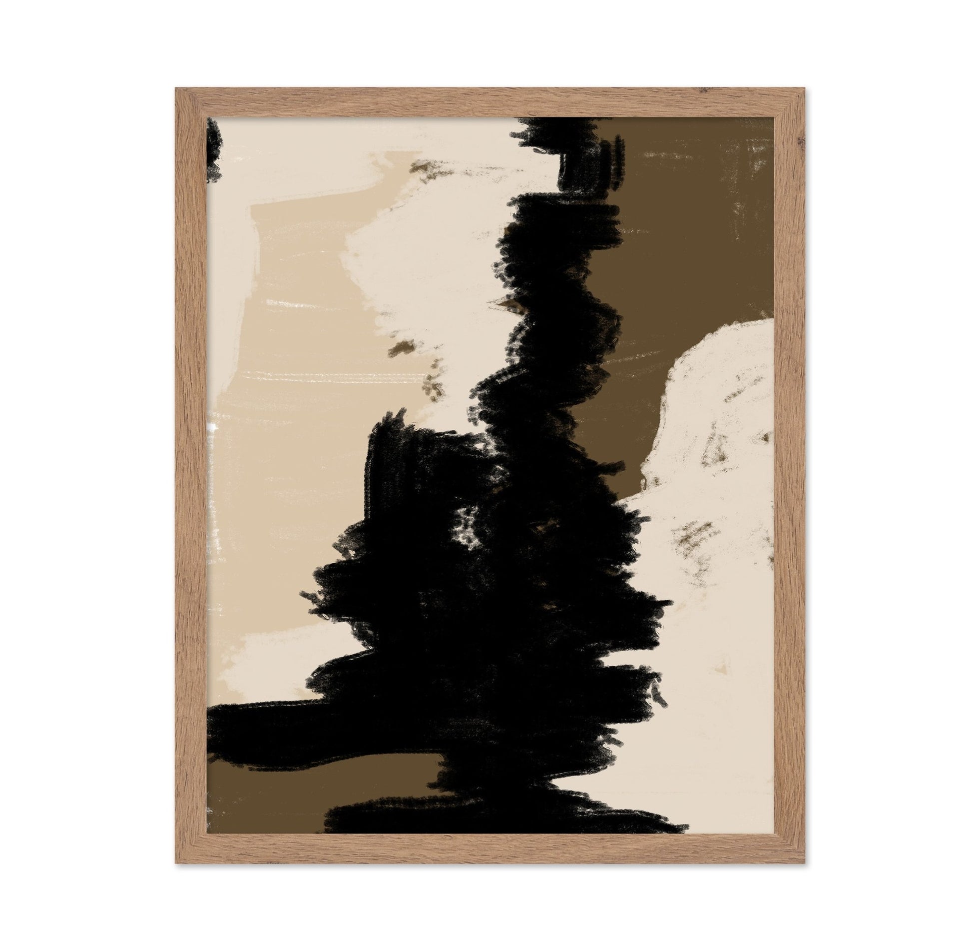 Black Brown Abstract