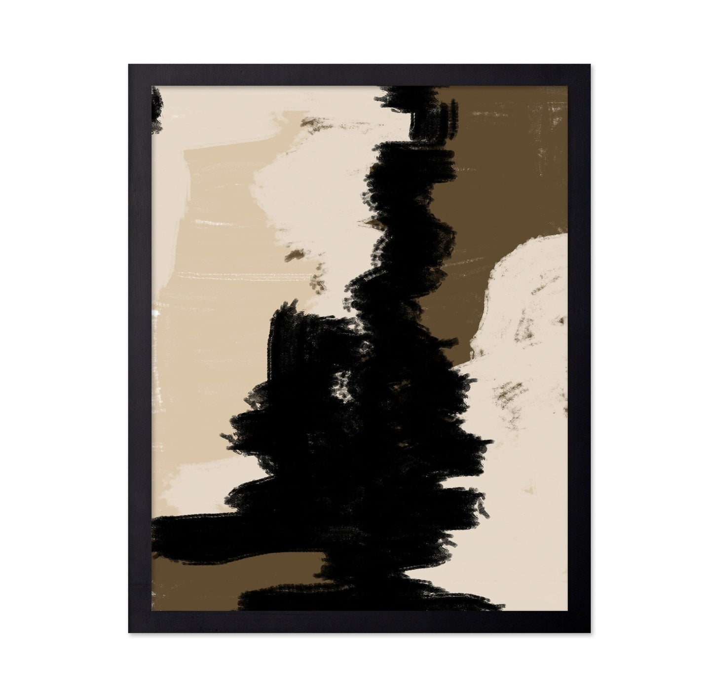 Black Brown Abstract