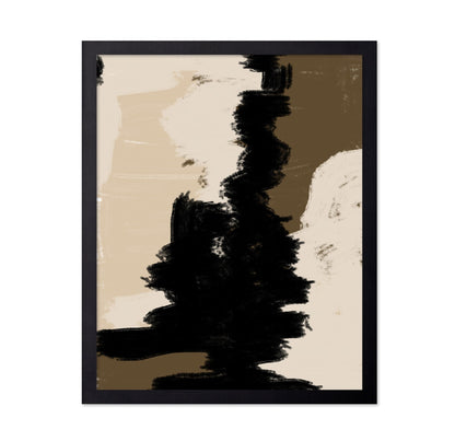 Black Brown Abstract