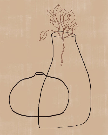Minimal Vase Line Print