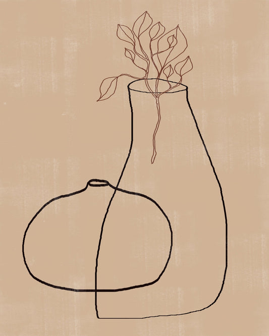 Minimal Vase Line Print