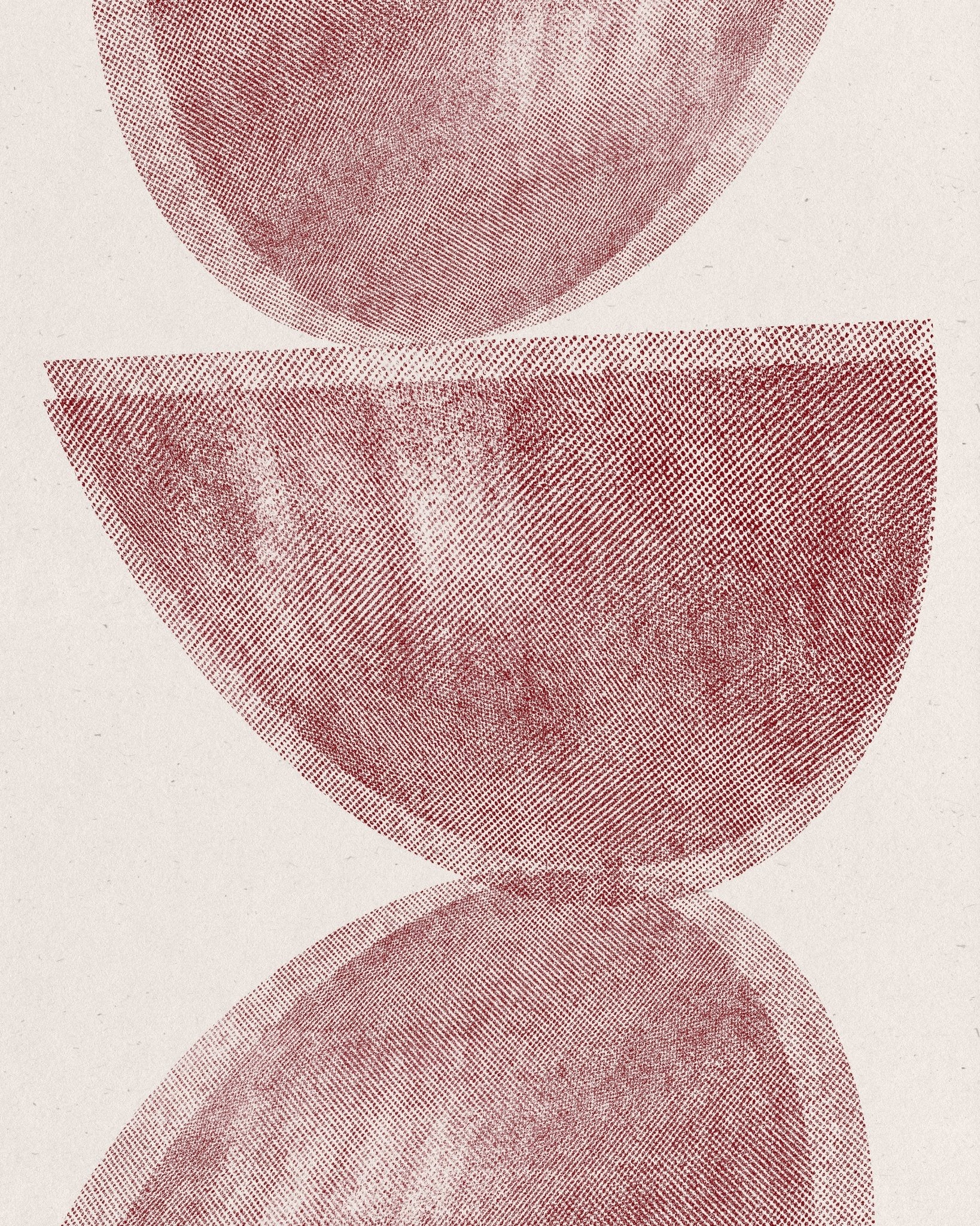 Red Geometric Abstract
