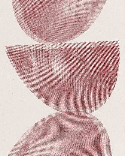Red Geometric Abstract