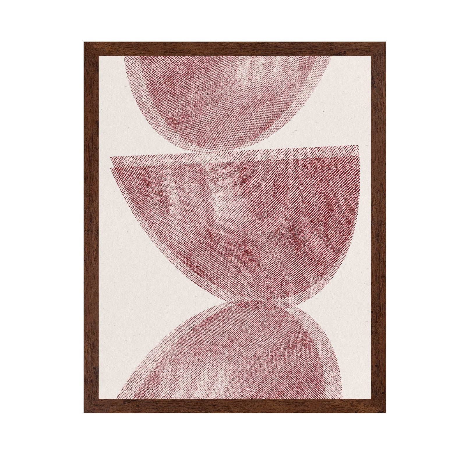Red Geometric Abstract