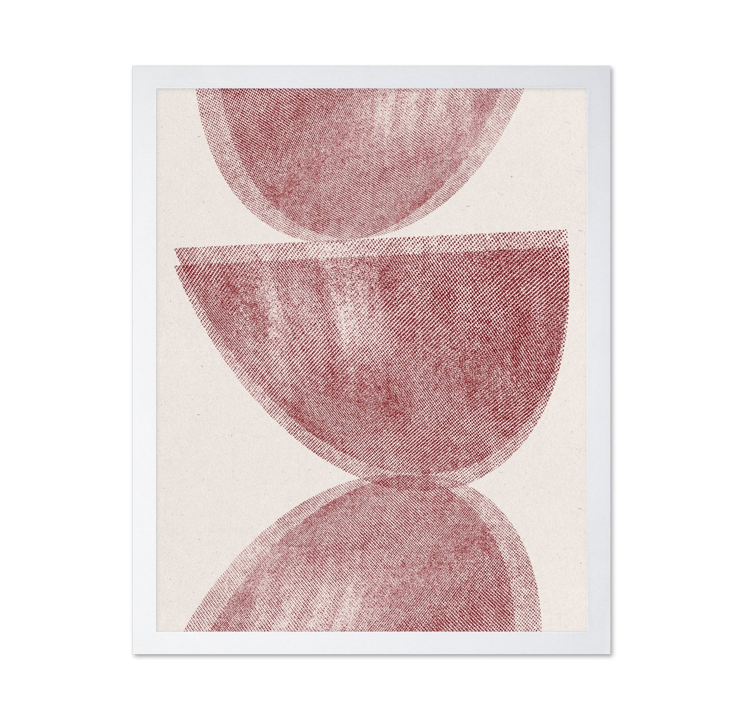 Red Geometric Abstract