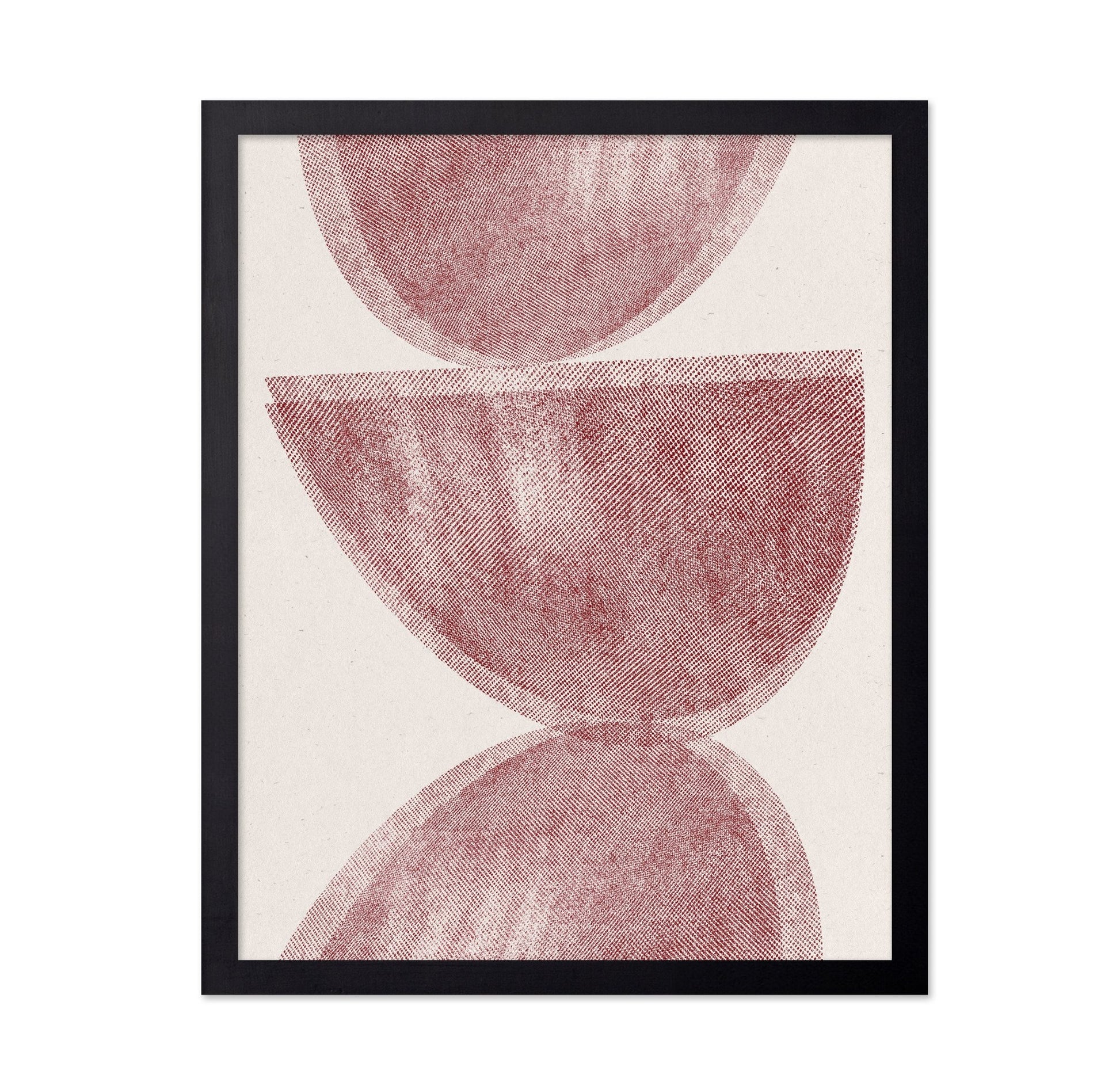 Red Geometric Abstract
