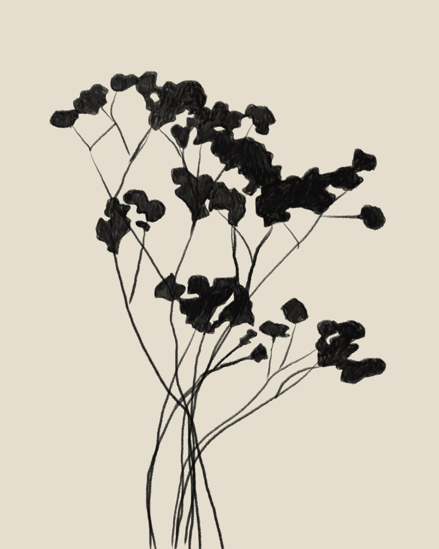 Minimal Floral Silhouette
