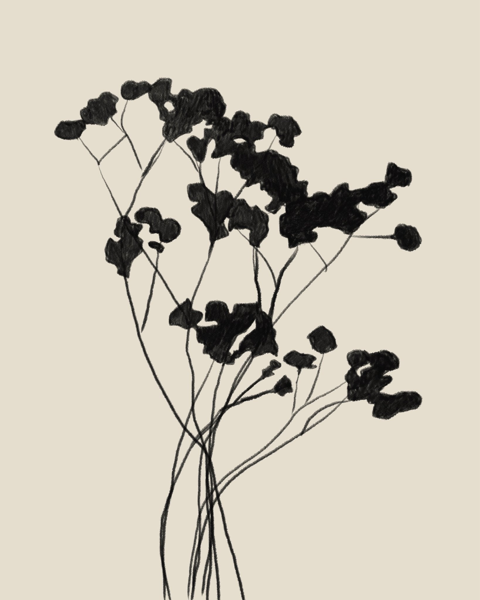 Minimal Floral Silhouette