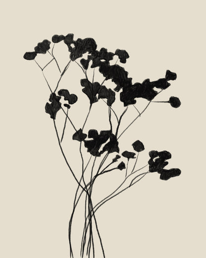 Minimal Floral Silhouette