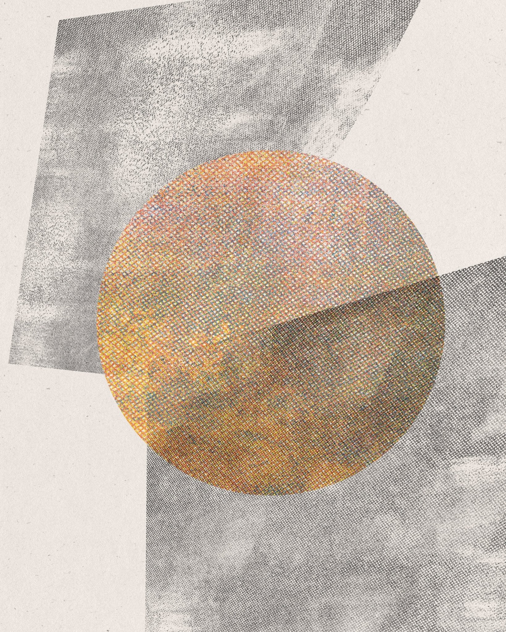 Orange Circle Abstract