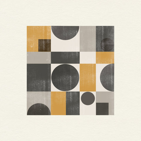 Mustard Geometric Abstract