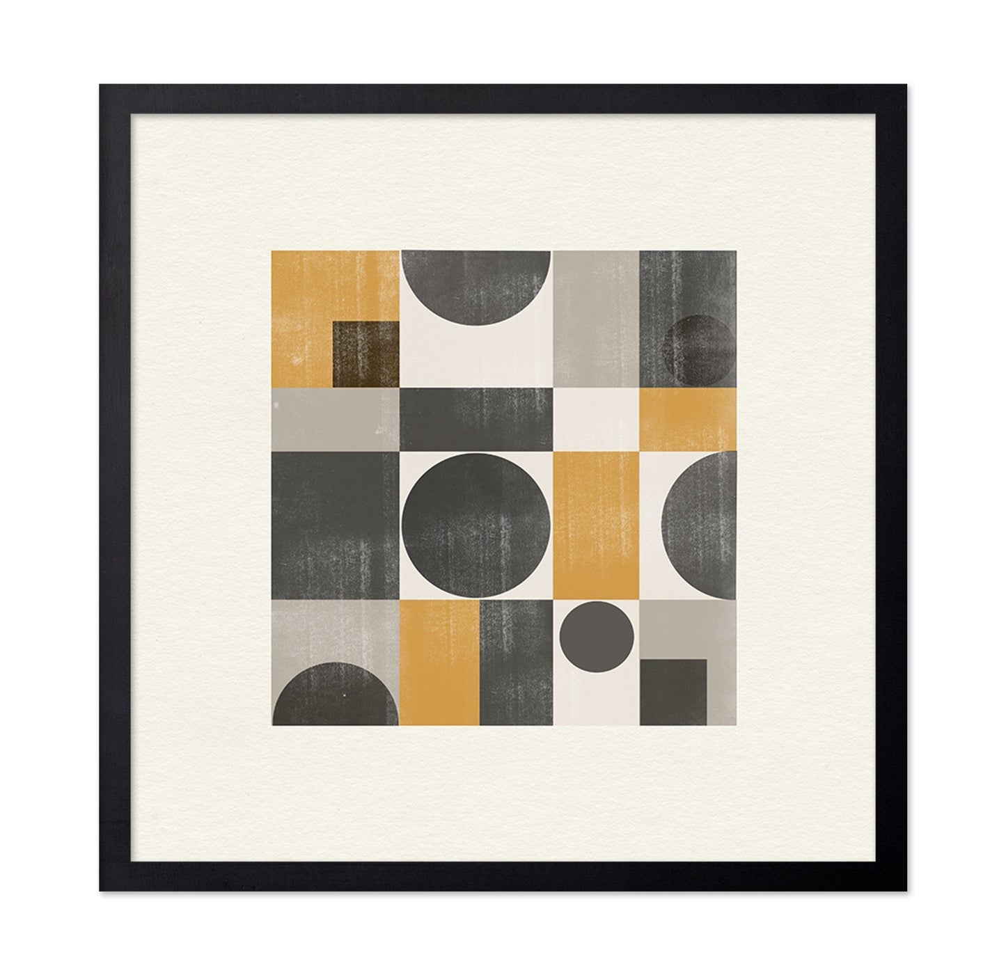 Mustard Geometric Abstract