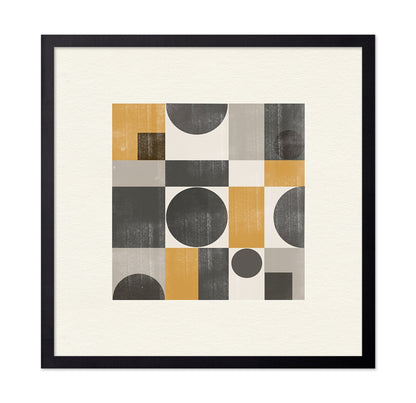 Mustard Geometric Abstract