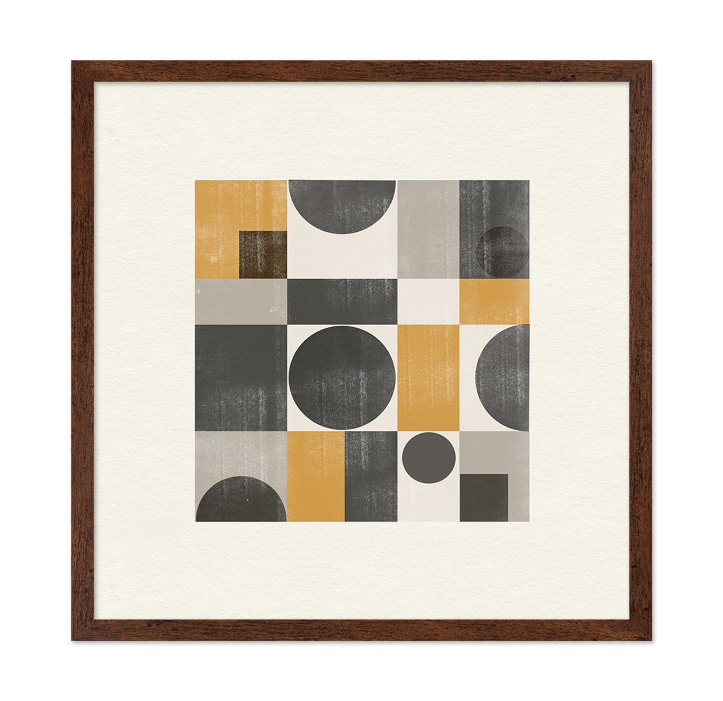 Mustard Geometric Abstract