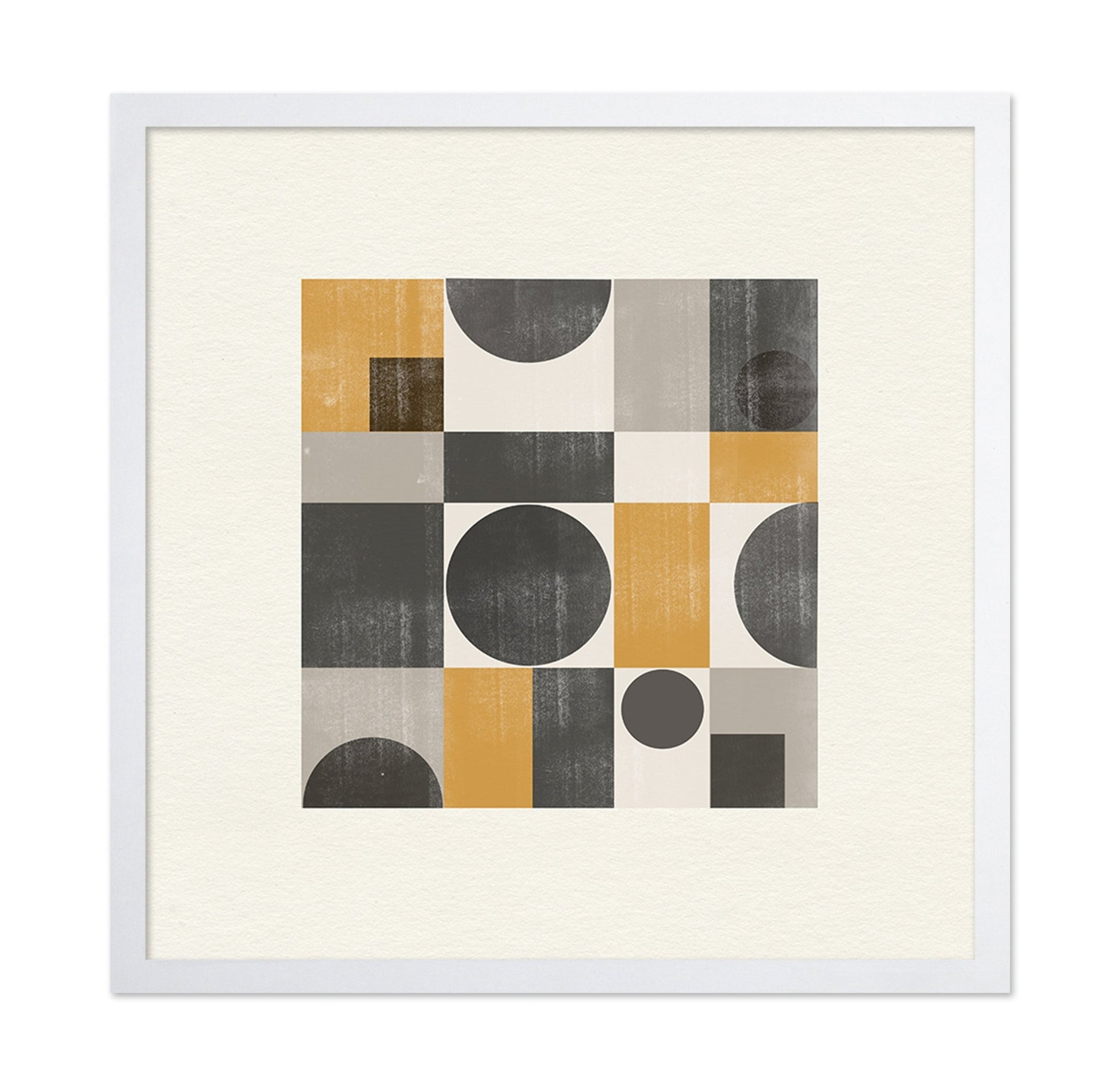 Mustard Geometric Abstract