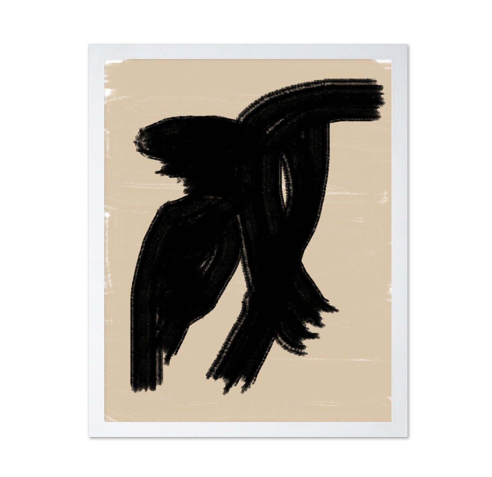 Black Brush Abstract
